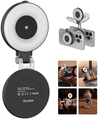 Magnetic Phone Selfie Light with Mirror