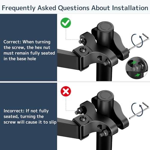 WORLDLIFT Height Adjustable Pole Mount Monitor Arm for 17"-32" Screens with Gas Spring, VESA 75x75 and 100x100 - Holds up to 19.8 lbs by WORLDLIFT - Image 7