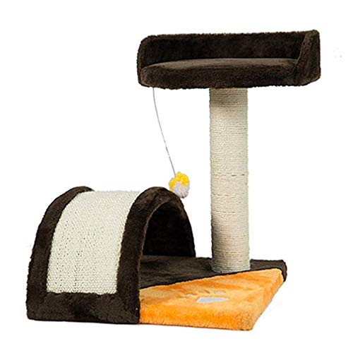Wanguo Columpio Gato, Animal doméstico suministra por arañazo de Gato del Gato de Juguete Creativo Junta Arco Gato Puente Columpio del árbol del Gato sisal Columna Garra Gatos Torre de Juegos,4