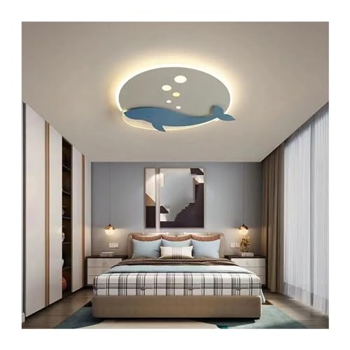 Plafonniers bleus modernes CFWSHJ lampe de chambre éclairage plafond LED - 2
