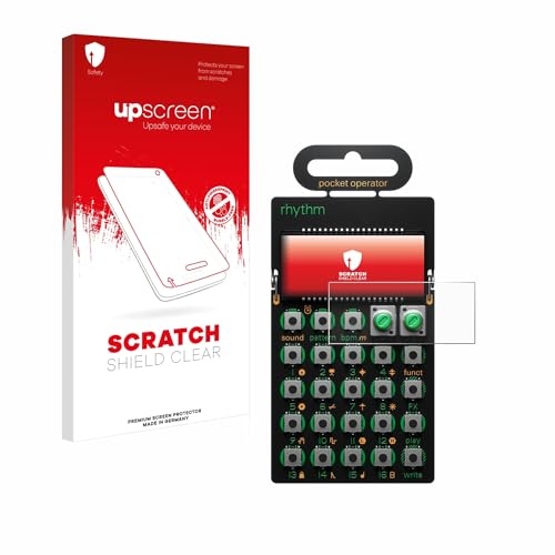upscreen Scratch Shield Screen Protector compatible with Teenage Engineering PO-12 rhythm - HD-Clear, Anti-Fingerprint