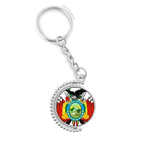 Porte-clés rotatif Bolivie, le cadeau idéal pour passionnés de voyage