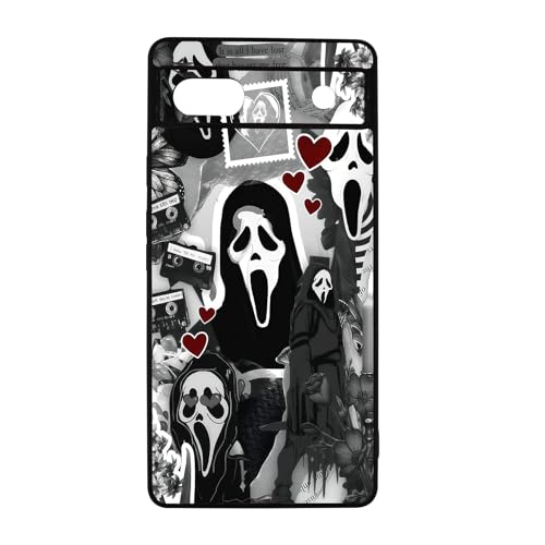 qizjio Horror Anime Phone Case Shockproof Protective Halloween Phone Cover for Google Pixel 6A