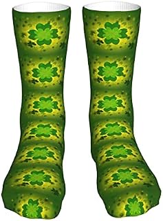 883 Compression Socks St Patricks Day Athletic Socks Breathable Crew Socks Comfort Calf Socks For Walking Hiking Trekking 40cm