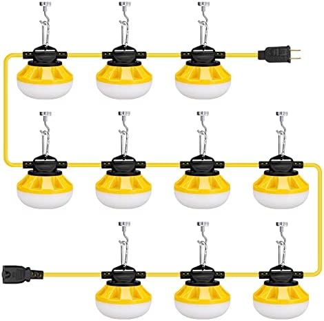 Summstar 100FT LED Building String Lights, 100W 10000lm Outside String Work Mild Short-term Lighting