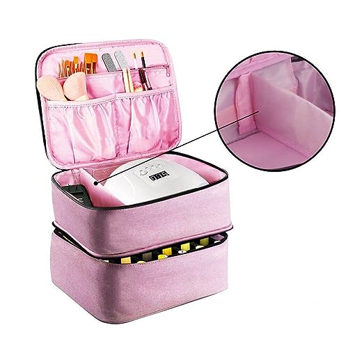 Caja de almacenamiento de esmalte de uñas antichoque para evitar roturas de botes 4