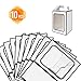 Large Gift Boxes, 10 Pcs Tote Paper Bags with Transparent Window, 9.8 x 7 x 5.1