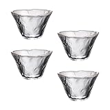 SUPVOX Tazas de Sake Japonesas de Vidrio Templado 70 Ml Borde Dorado, Juego de 4 Unidades para Té y Bebidas, Diseño Resistente al Calor, Ideales para Fiestas y Uso Diario