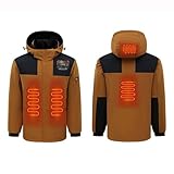Chaqueta térmica inteligente USB con temperatura constante, resistente al viento, talla grande, para hombres y mujeres, chaqueta térmica de invierno 4, abrigo para mujer, liquidación de Navidad,