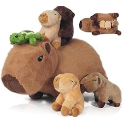 Youthfuljive 5 in 1 Capybara Plush 14.2