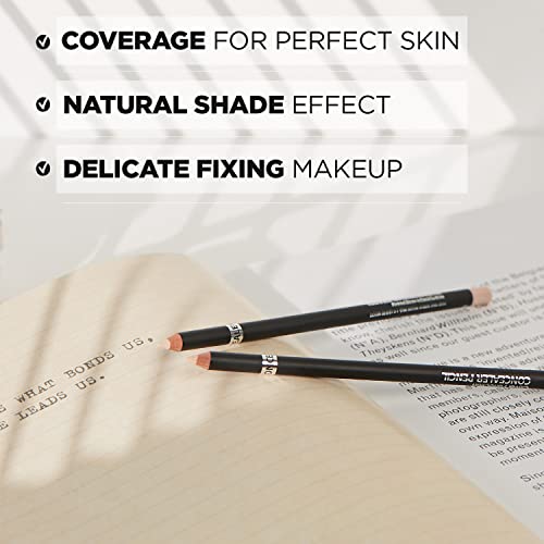 Thesaem Cover Perfection Concealer Pencil With Sharpner – Non Comedogenic Spot Eraser - Conceal Blemishes, Aging Spots, Acne And Freckles – Multi Use Under Eye Concealer For Dark Circles, 1.4G (2.0 Rich Beige) #TOP1