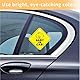 OUDQFCJ 2 Stück Baby on Board Auto Warnschilder, Sicherheits Autoschild mit Saugnäpfen, Abnehmbarer Kinder-Sicherheitswarnaufkleber für das Auto, süß Baby on Board Aufkleber Auto (Gelb) (Stil 1)