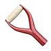 AMNGYOOK Shovel Handle, Metal Shovel Handle Replacement Y-Shaped Grip Shovel Replacement Handle for Snowplows, Rake Tools (Red)