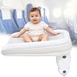 WDEC Lit Gonflable Enfant(sans Pompe), Lit Avion Enfant Bebe Portable Gonflable, d'avion pour Voyage d'enfant en Bas Âge, Convient aux sièges, de Train et de Voiture