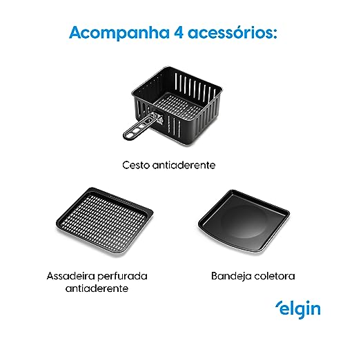 Fritadeira Forno Oven Fry 4 em 1 Elgin 12 Litros 110V - Assa, Frita sem óleo, Desidrata e Reaquece A