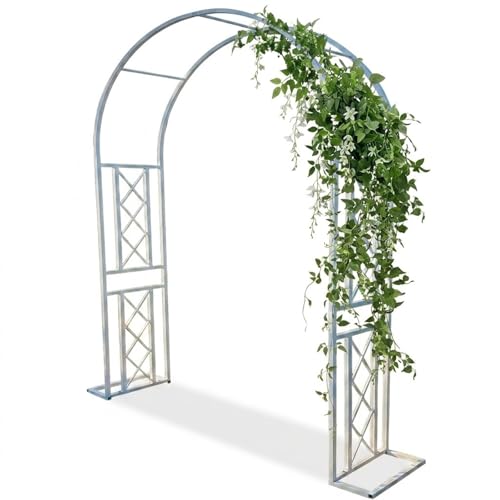 Treillis robuste pour plantes grimpantes et arche de jardin stable en acier