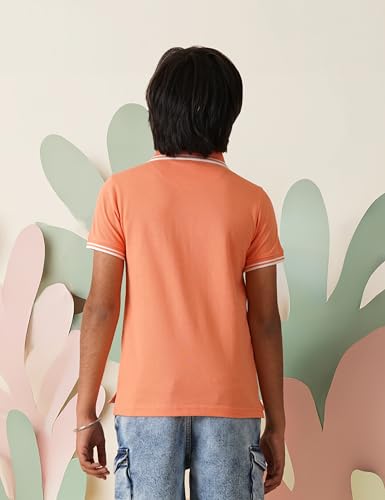 Image of Amazon Brand - Symbol Boys Cotton Rich Solid Polo Tshirt | Collar Tshirts | Half Sleeves | Plain-Regular Fit