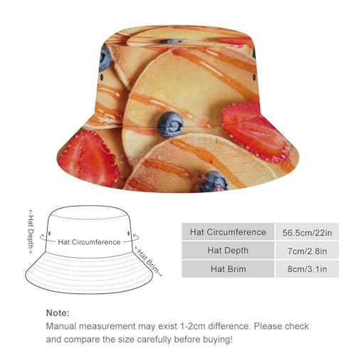 Image of Food Golden Corn Bucket Hats Unisex Washed Cotton Lightweight Outdoor Summer Beach Sun Hats Men Women Bucket Hat for Travel