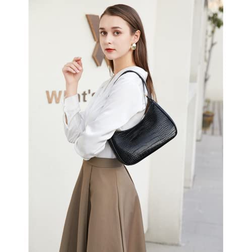 Image of CYHTWSDJ Shoulder Bags for Women, Cute Hobo Tote Handbag Mini Clutch Purse with Zipper Closure