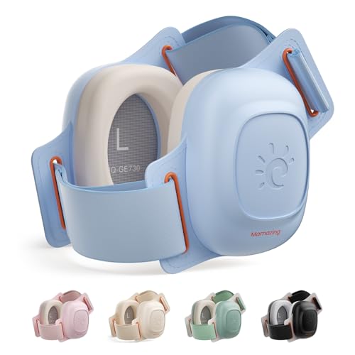 Image of MAMAZING Baby Ear Muffs for 3-48 Months, 25dB Noise Cancelling Headphones | Soft & Adjustable Baby Hearing Protection for Airplane Travel, Party and Fireworks, Newborns to Toddlers, CE & ANSI Certified