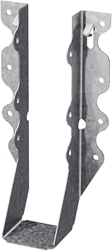 Simpson Strong-Tie LU28 Light Face-Mount Joist Hanger - Wood Construction Connectors, 20 Gauge Galvanized Steel Brackets, Hurricane Rafter Ties, 2x8, 100 Pack