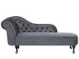 longchair leder cognac Bequeme, linksseitige Chaiselongue mit fließenden Formen aus hochwertigen Materialien in Grau