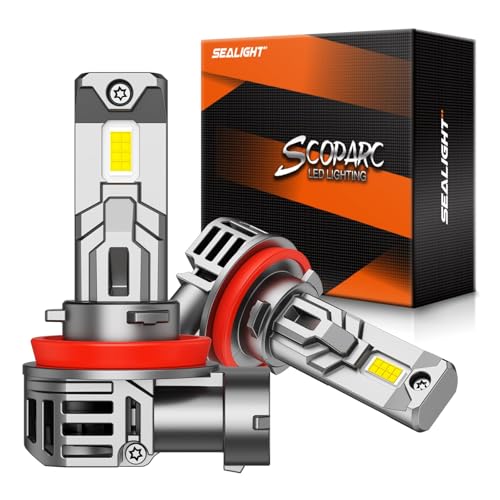 SEALIGHT H11 Fog Bulbs With 6500K White Light