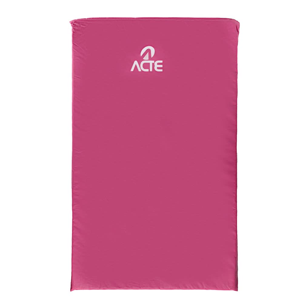 Acte, Colchonete 100x60 cm em Tecido Bagun Impermeável para Exercícios de Solo T192, Rosa
