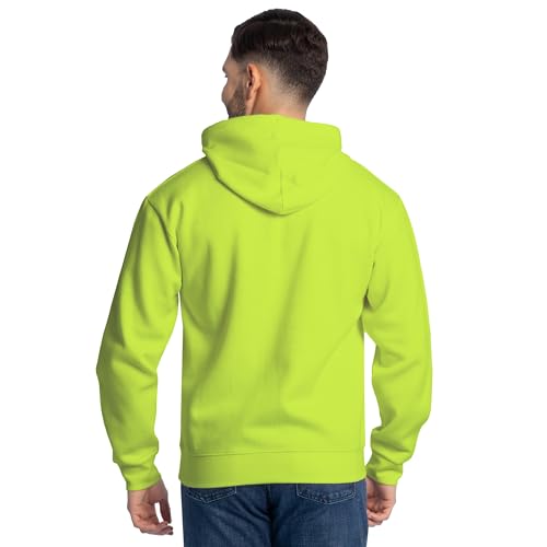 Fruit of the Loom Men's Eversoft Fleece Sweatshirts & Hoodies, Pullover-Safety Green, XX-Large