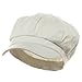 Cotton Elastic Newsboy Cap - White W07S37C (M/L) SIZE 7