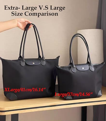 Bolso Tote de Nylon para Mujer, Ligero con Asa Superior miniatura 3