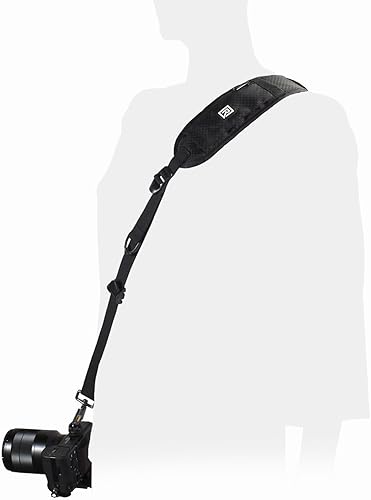 BLACKRAPID RS-4 Retro Classic, diseño original de cabestrillo de cámara, correa para cámaras DSLR, SLR y sin espejo, para fotógrafos diestros y
