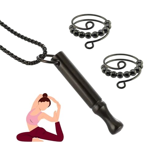 QTTRPCU Rauchentwöhnung Rauchfreikette, Raucherentwöhnung Hilfsmittel, Rauchfrei Hilfsmittel, Anti-Angst-Ring