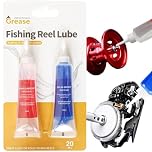 SONGMART 2PCS Fishing Reel Grease and Oil Kit, Fishing Reel Oil Set, Bearing Grease & Lubricant Set, Fish-ing Gear Maintenance, Waterproof & Rust-Proof, Suitable for Various Fish-ing Reels