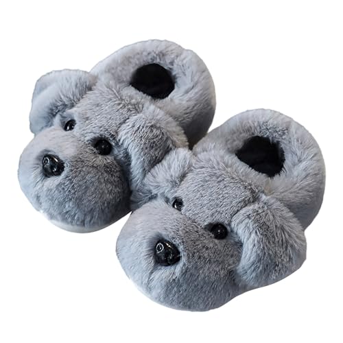 Generisch Niños Invierno Lindo Dibujos Animados Niños Y Niñas Zapatillas De Pie Bebé, gris, 31.5 EU