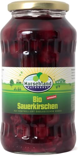 Marschland Sauerkirschen im Glas, entsteint (680 g) - Bio