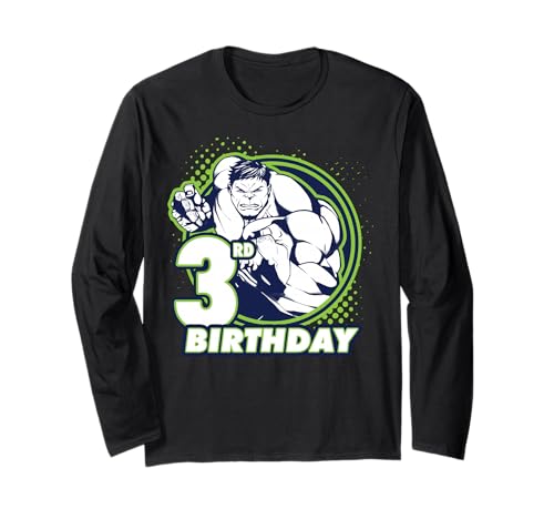 T-shirt Hulk Avengers 3 ans à manches longues pour garçon passionné de super-héros Marvel