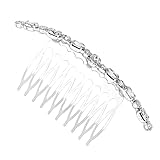 Ipetboom Silberner Haarkamm Aus Legierung Mit Strasssteinen Modischer Haarschmuck Für...