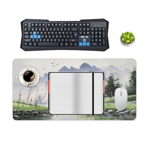 Desk Pad Protector 24x12 Inch Extended Landscape Painting miniatura 4