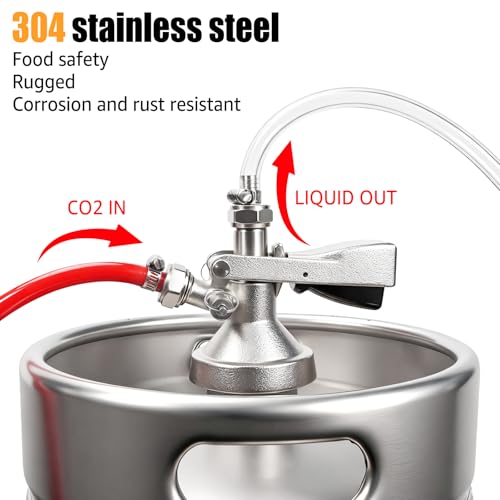 Coupleur de fût type G en inox 304 pour tireuse à bière à la maison