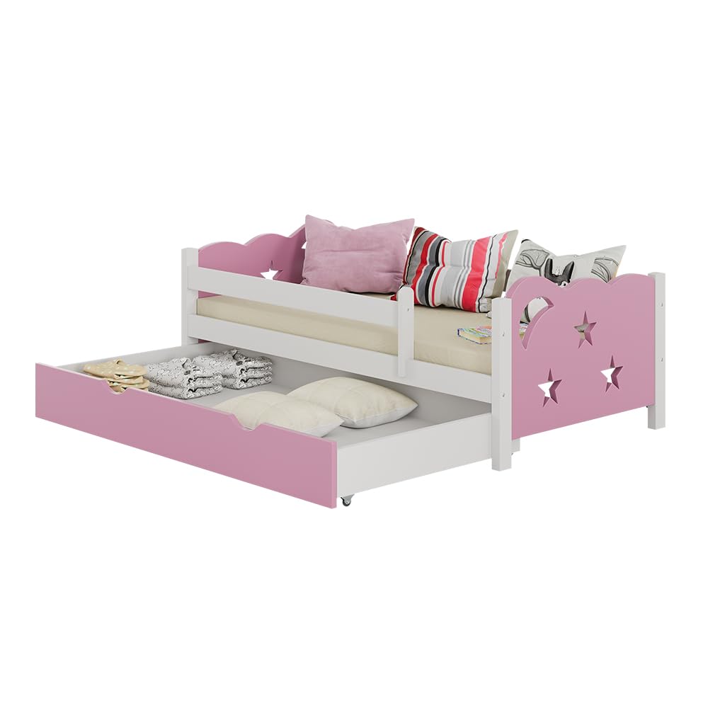 VitaliSpa Kinderbett Jessica 70x140 cm mit Schublade ausziehbar Jugendbett