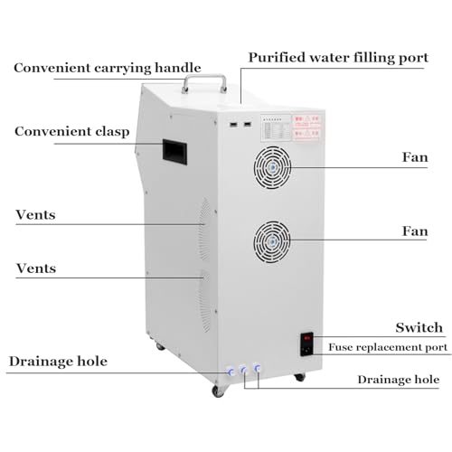 OUOQNUE H2 High Concentration Hydrogen Hydrotherapy Device, 2000-3000ppb Hydrogen Water Bath Generator, for Hydrogen Bath, Foot Bath, Beauty, Skin Care, Fatigue Relief - Image 5