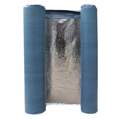 Tela Asfaltica Autoadhesiva para Tejado, Cinta de Selladora de Aluminio Impermeable, Banda de Butilo de Reparación para Piscinas Tuberías(20x100cm)