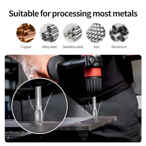 Gewindeschneid und Gewindeschneideisen M20 X 1,5mm, HSS Metric Gewindebohrer Außengewindeschneider Set, M20 Rechtsgewinde Feingewinde Schneider und Schneideisen