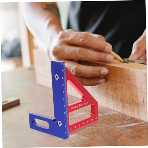 Escuadra medidora angular para carpintería en aluminio miniatura 3