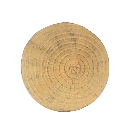 Merax Hollow MGO Accent Side Table, Unique Modern End Table with Wide Pedestal & Tabletop, Small Drink Tables for Living Room, Bedroom Night Stand Bedside Table, No Assembly Required, Natural by Merax - Used condition - Image 5