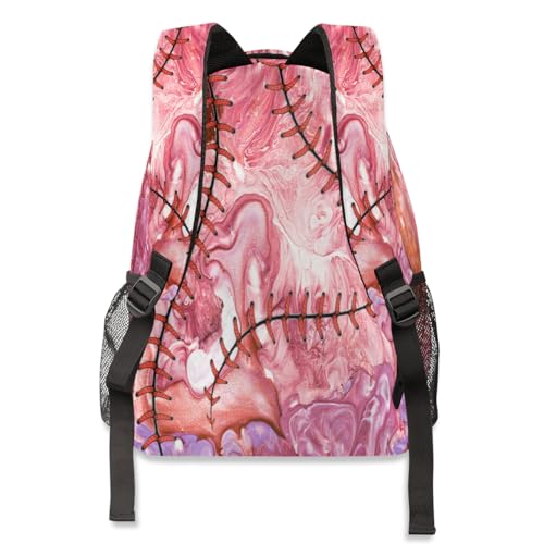 Sac à dos de baseball motif marbre unique et résistant - 5