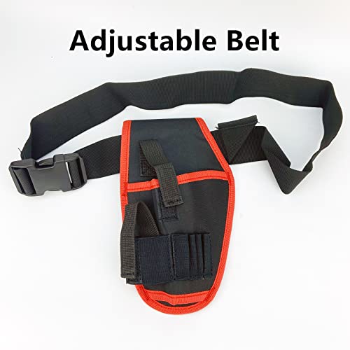 Ccyanzi Canvas Tool Pouch For Drill And Heat Gun, Electricians Tool Pouch, Tool Organizer Pouch, Waist Tool Holder With Adjustable Waist Belt, For Diy Electricians Carpenters Builders, Black #TOP6