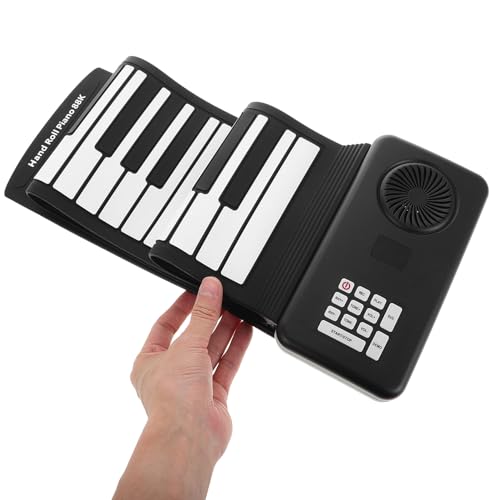 CHICAMPERA 折りたたみ鍵電子ピアノキーボード 軽量携帯用シリコン製内蔵スピーカー搭載 電池駆動で場所を選ばず演奏可能 初心者から上級者ま