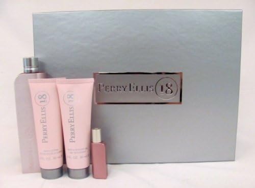Perry 18 Sensual Set 4 Pcs. [3.4 Oz. Eau De Parfum Spray+ 3.0 Fl.Oz. Gel+3.0 Fl.Oz. Body Lotion+0.25 Oz. Edp Spray ] Women